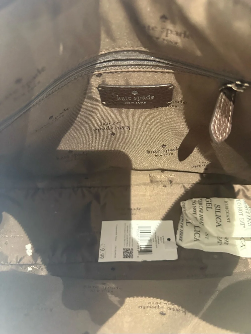 kate spade Kayla  Brown Studded Suede Hobo/Shoulder Bag
